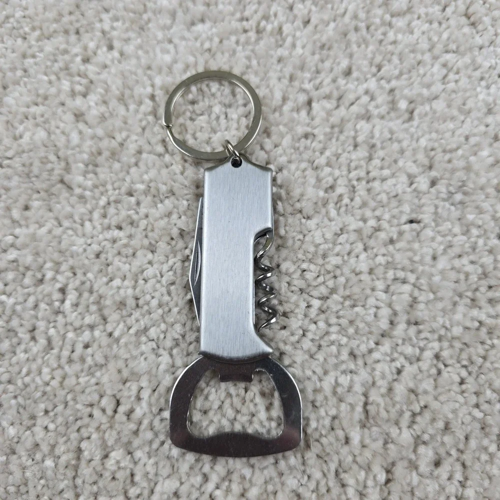 Orlando‎ Wine Opener Keychain Silver Coastal Skyline Souvenir Multi-tool